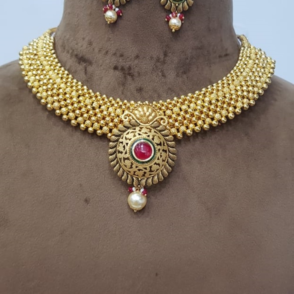 Gold Elegant Necklace SJJGN75