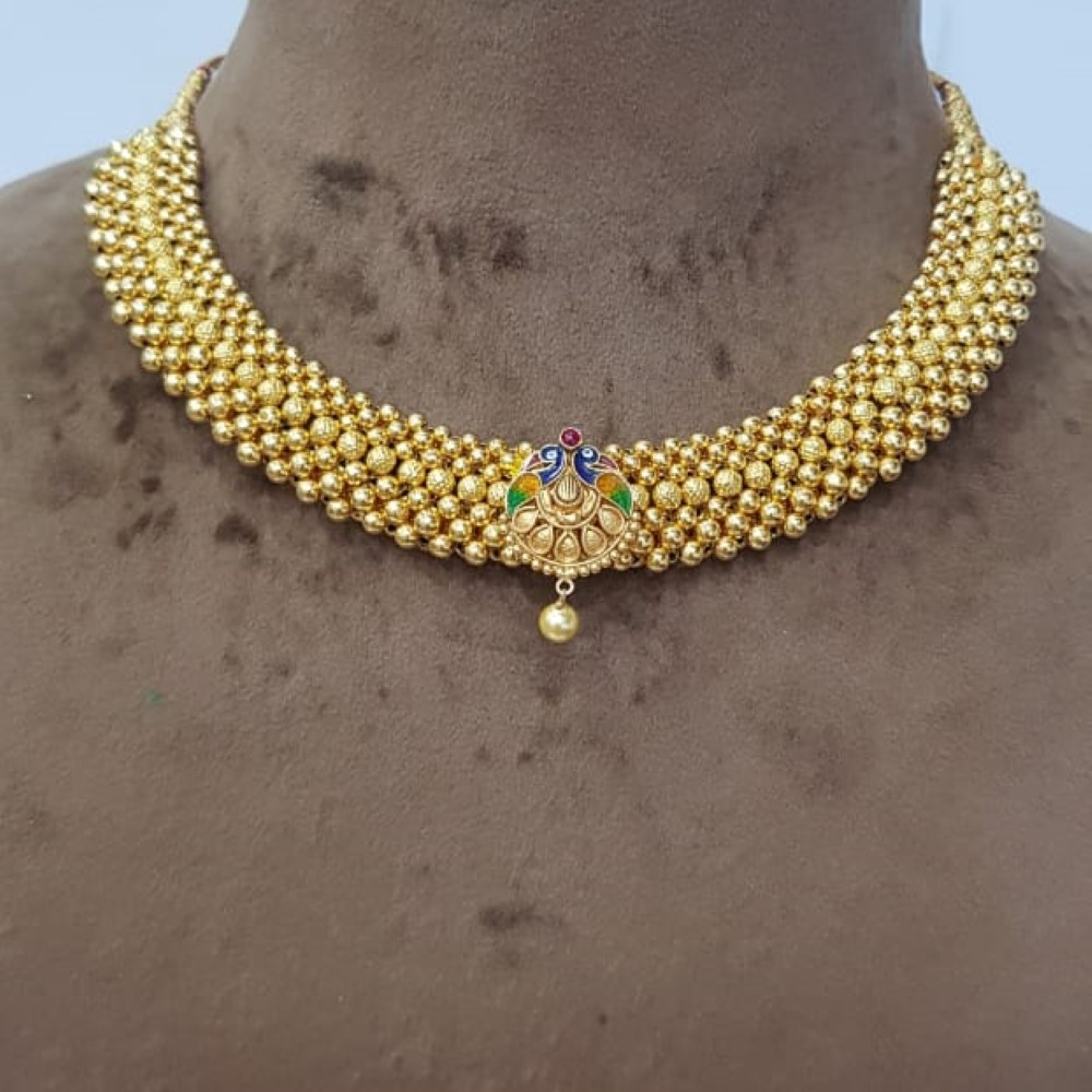 22k Gold Wedding Necklace SJJGN59