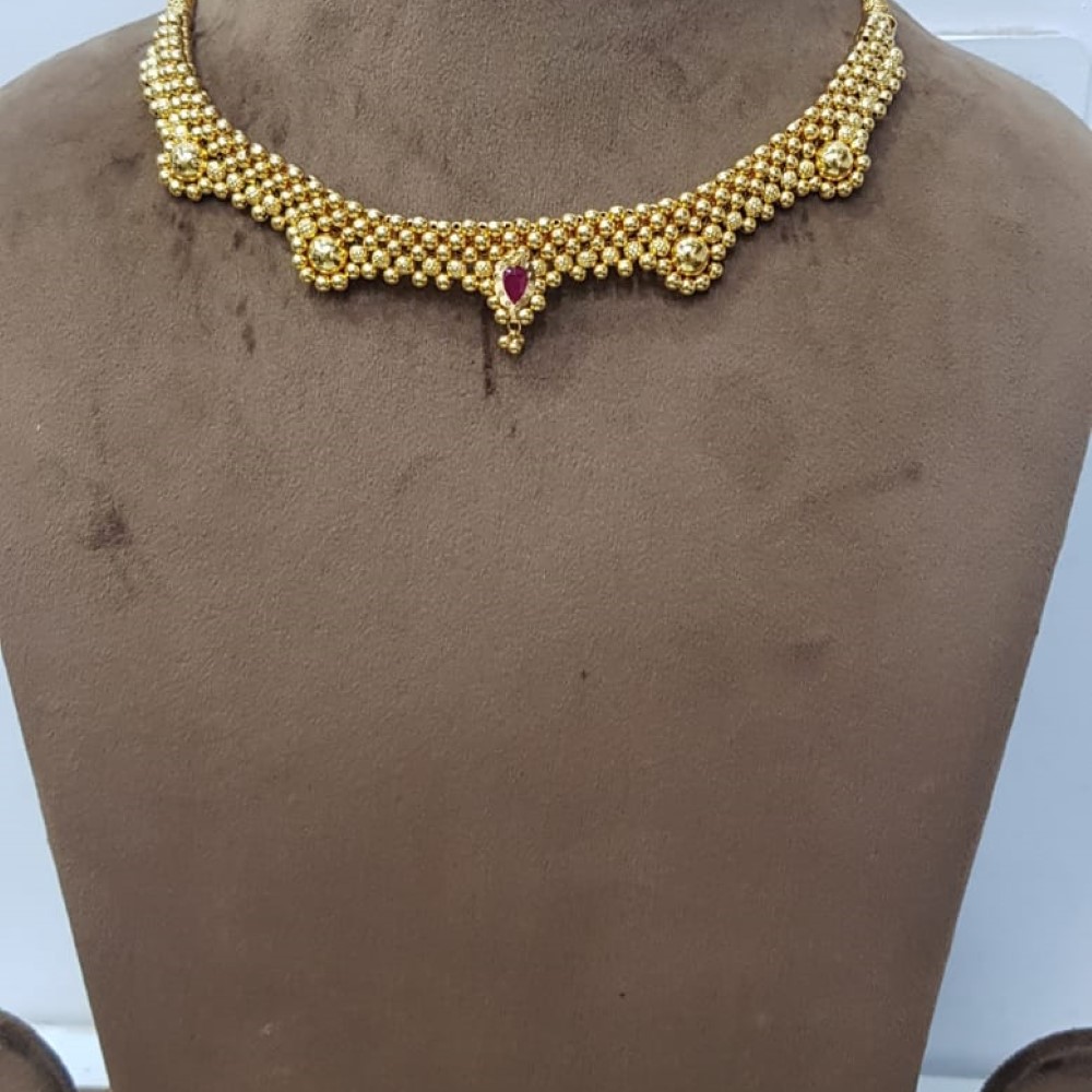 22k Gold Classic Necklace SJJGN37