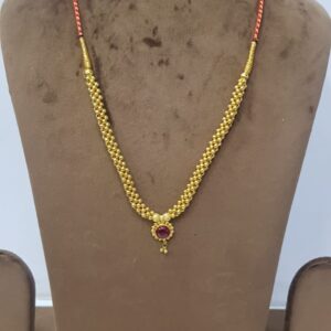916 Gold Plain Elegant Traditional Necklace SJJGN13