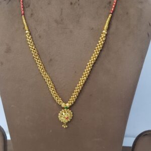 916 Gold Plain Classy Traditional Necklace SJJGN12