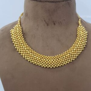 916 Gold Plain Trending Traditional Necklace SJJGN07