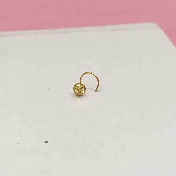 750K Gold Plain Indian Nosepin