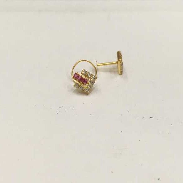 18K Gold Indian Diamond Nosepin