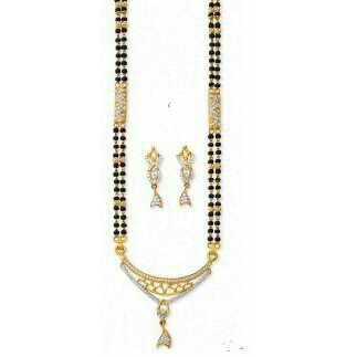 916 Yellow Gold Designer Mangalsutra