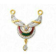 22K / 916 Gold Ladies Yellow Classic Diamond Pendant