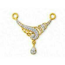 916 Gold Diamond Ladies Pendant