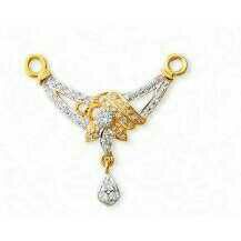 22K / 916 Gold Yellow Diamond Classic Pendant