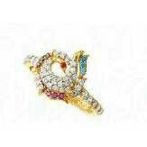 22K / 916 Gold Ladies Peacock Classic CZ Ladies Ring