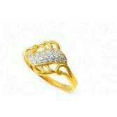 22K / 916 Gold Ladies Fancy CZ Ring