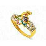 22K / 916 Gold Ladies Attractive Fancy CZ Ring
