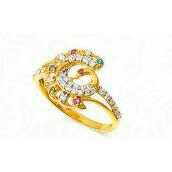 22K / 916 Gold Ladies Fancy CZ Ring