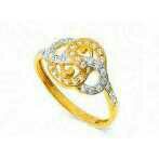 22K / 916 Gold CZ Ladies Designer Ring