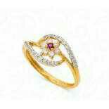 22K / 916 Gold Indian Ladies CZ Ring