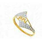 Gold 916 Fancy Ladies CZ Ring