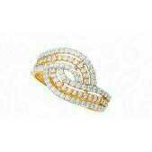 22K / 916 Gold Ladies Diamond Designer CZ Ring