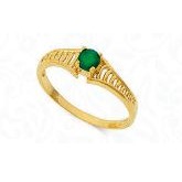 22KT Yellow Gold Ladies CZ Designer Ring