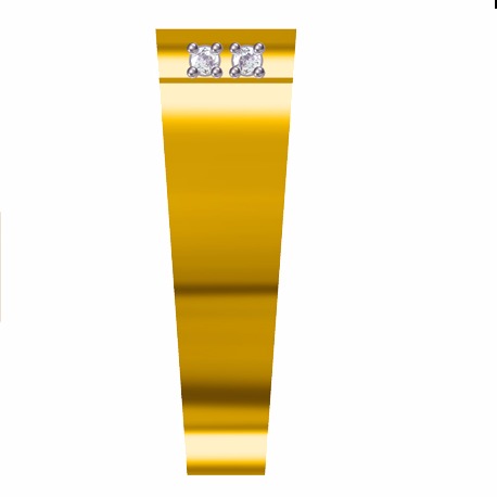 18KT Yellow Gold ladies italian Traditional Gold Ring - Image 4