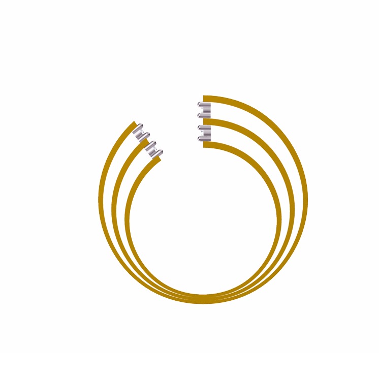 18KT Yellow Gold ladies italian Traditional Gold Ring - Image 2