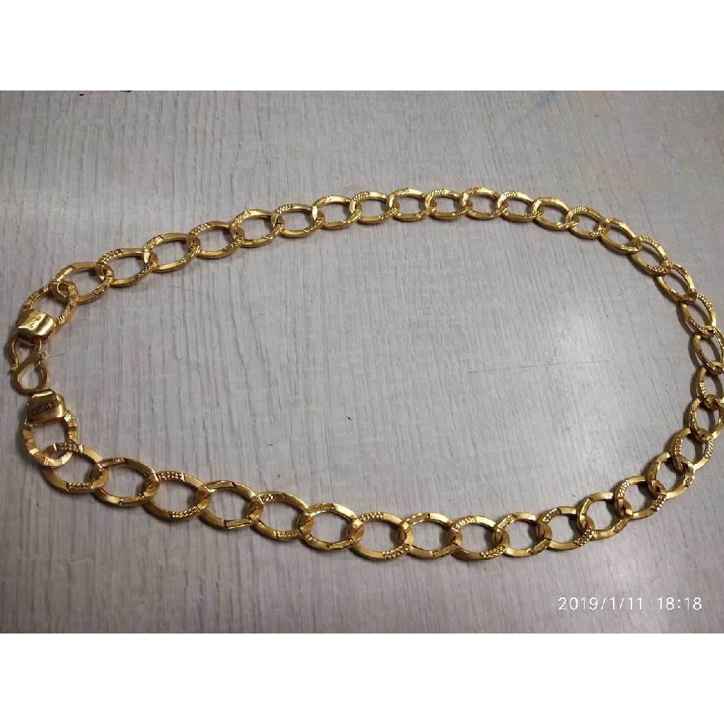 916 Gold Indian Indo Italian Gents Chain