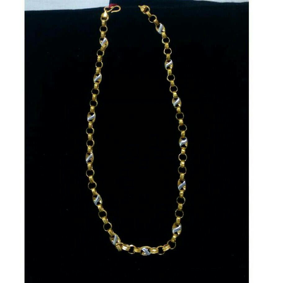22K / 916 Yellow Gold Gents Indo Chain