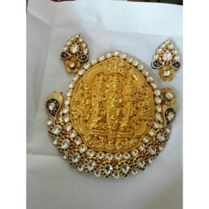 22KT Antique Spiritual Gold Necklace Set