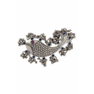925 Oxidise Silver Fish Ring