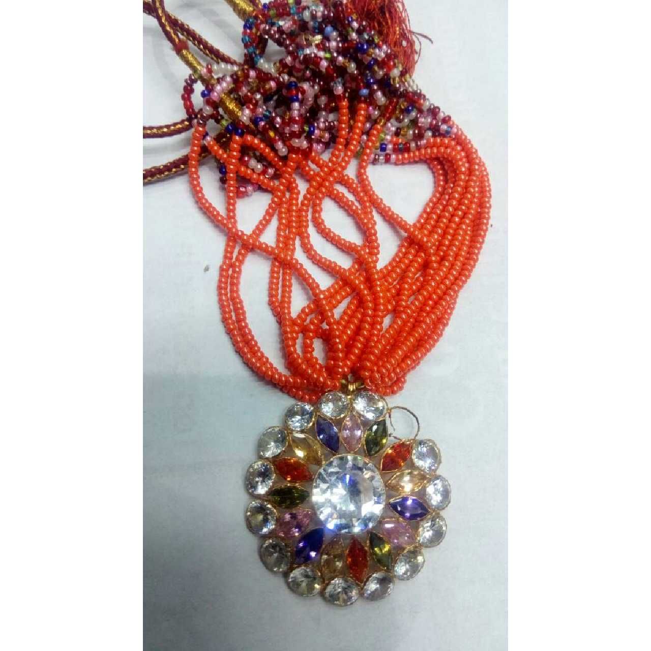 Gold Rajputi Kundan Antique Necklace Kanth Necklace