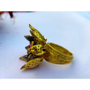 Lotus Shaped Diamond Ring