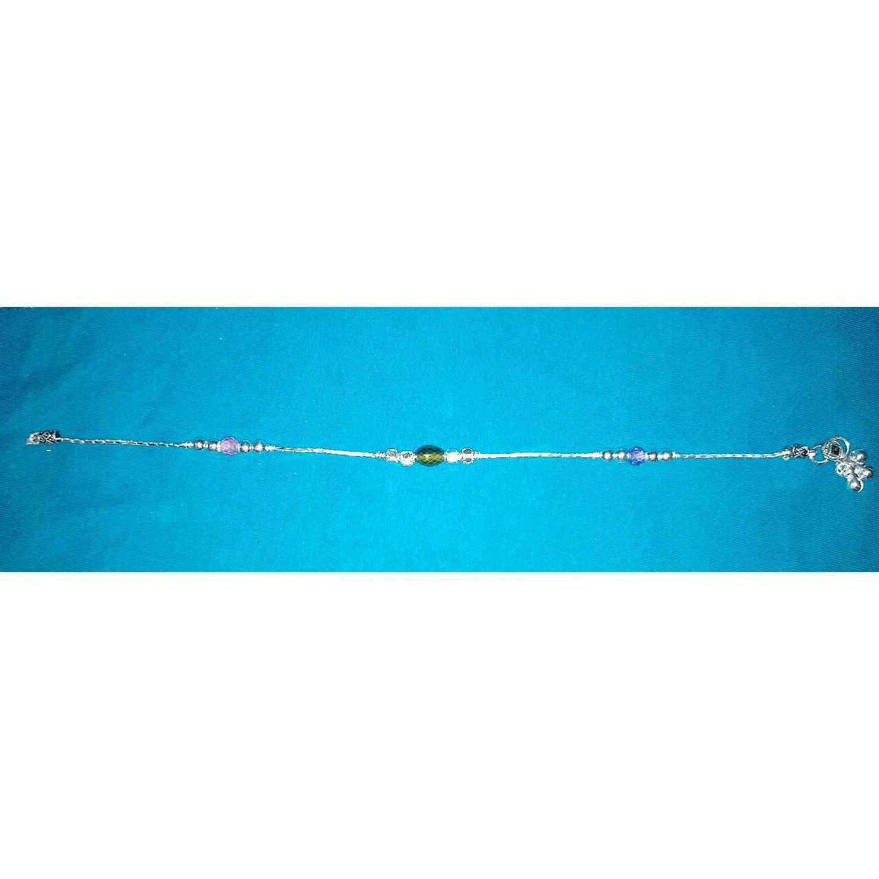 Silver Ladies Rhodium Designer Payal