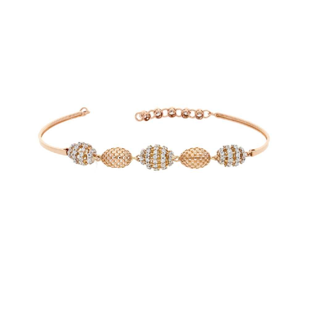 Wax Setting Fancy Gold Bracelet