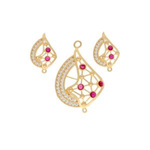 916 Gold Antique Ladies Pendant Set