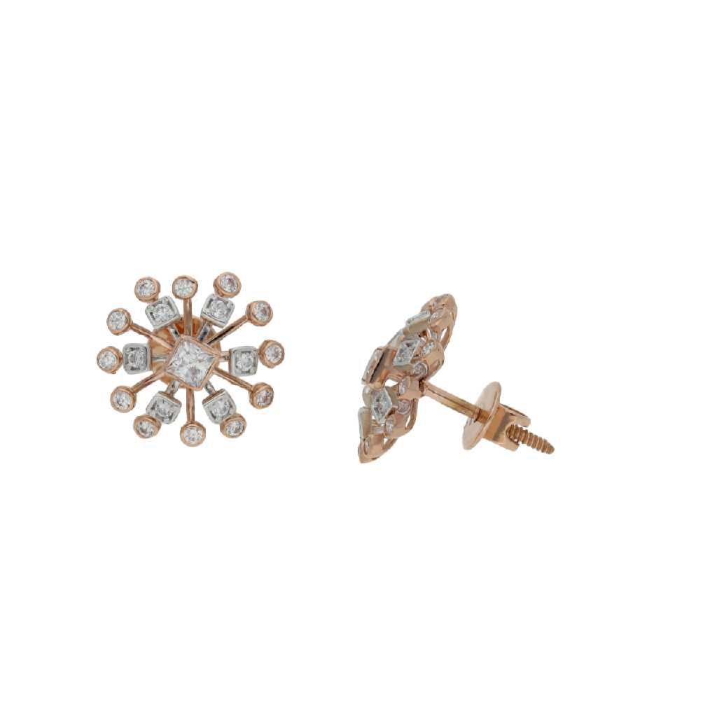 916 Gold Star Shape Ladies Earrings