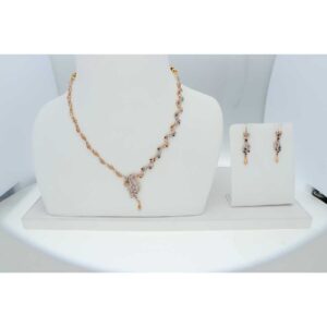 Designer 916 Gold Ladies Necklace Set