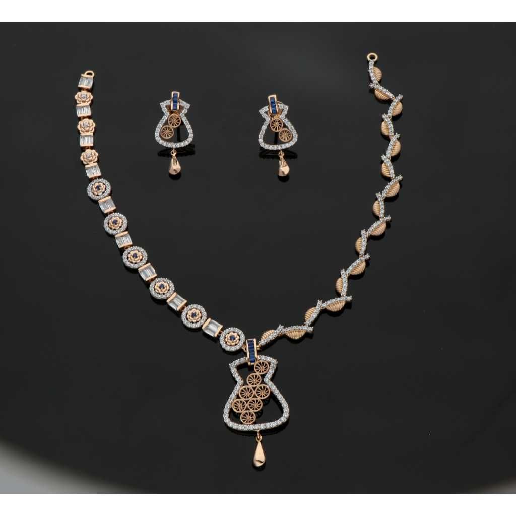 916 Gold Fancy Necklace Set