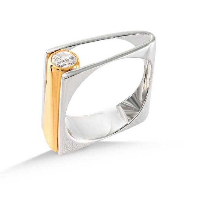 22KT Yellow Gold Indian Modern Trendy Ladies Rings