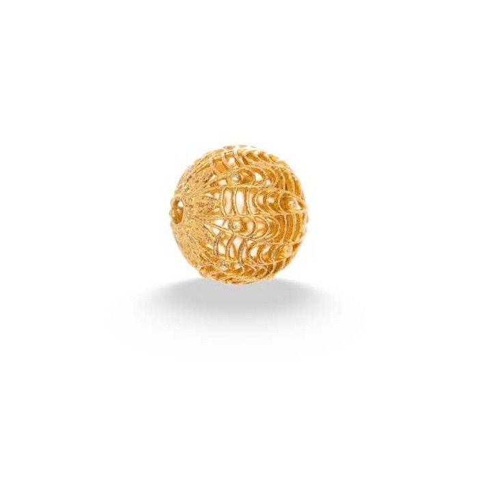 22KT Yellow Gold Casting Cad Round Shaped Para (Beads)