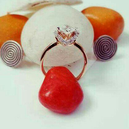 18Kt Gold Delicate Rose Gold Ring