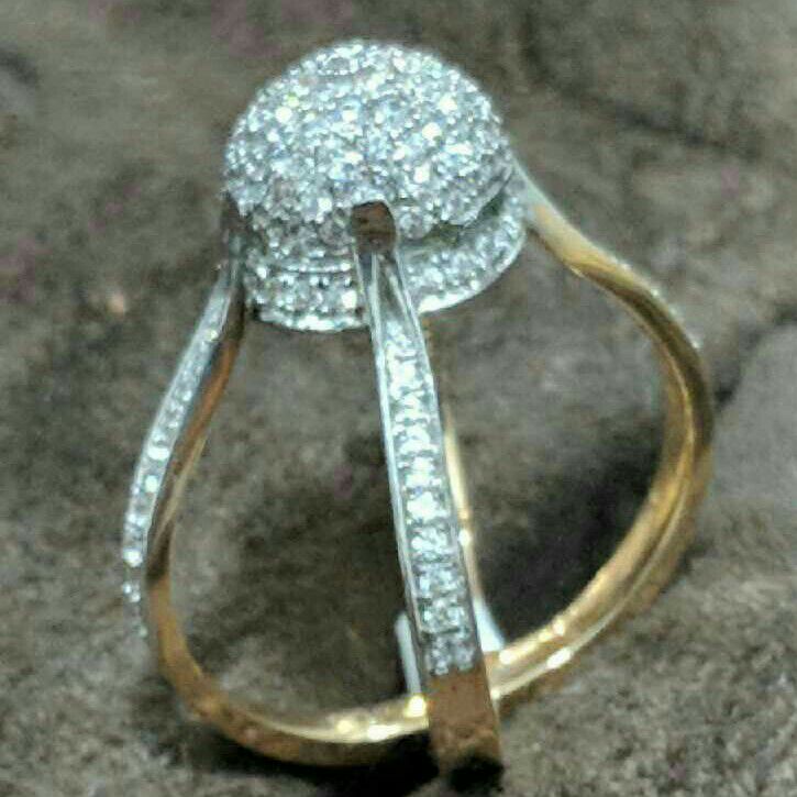 18K Gold Designer Rose Gold Ring