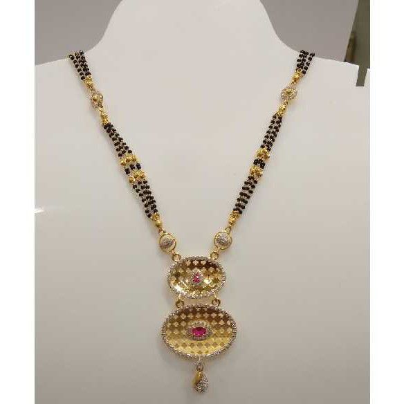 916 Yellow Gold Modern Mangalsutra