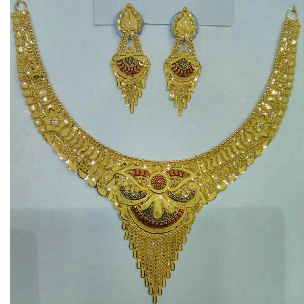 22K/916 Gold Classic Necklace Set