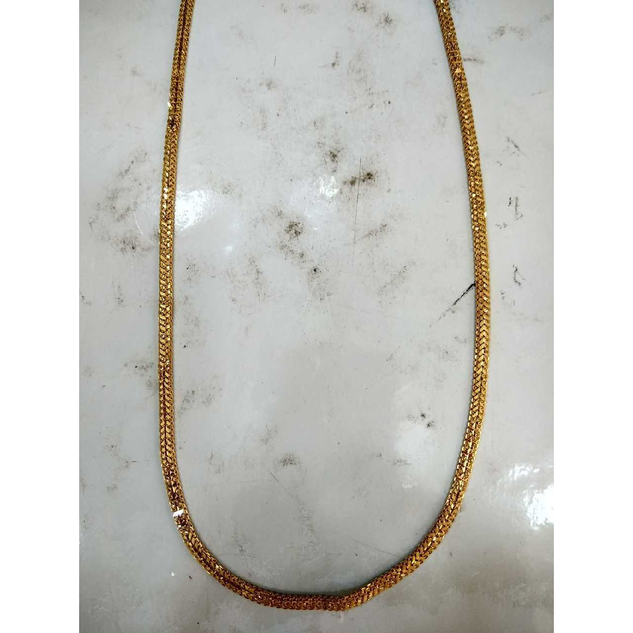 22KT Gold Ladies Plain Chain