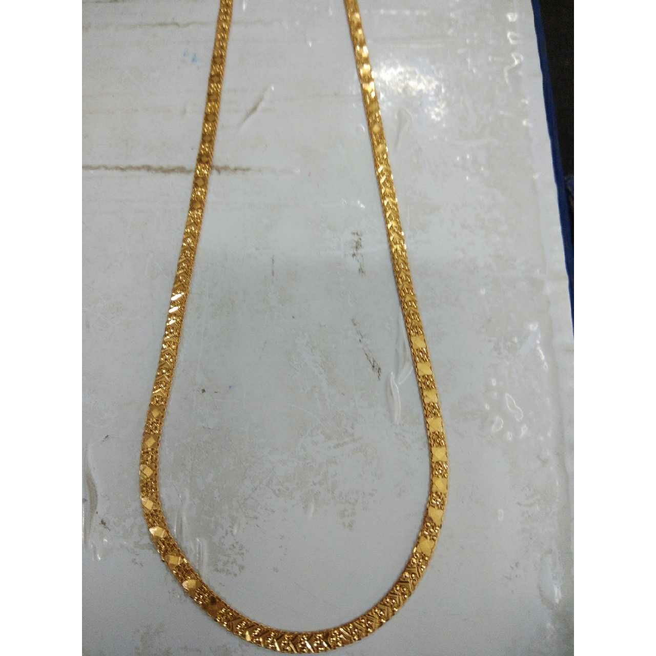 22KT Gold Gents Indian Fancy Plain Chain