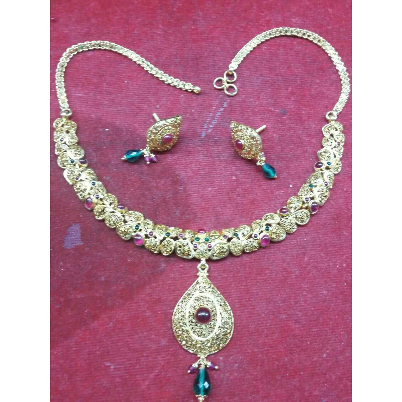 22KT Gold Designer Necklace Set