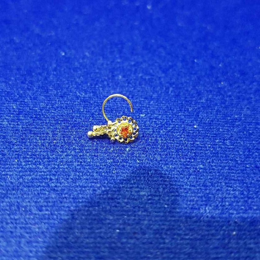 18K / 750 Gold Ladies Indian Chain Nosepin