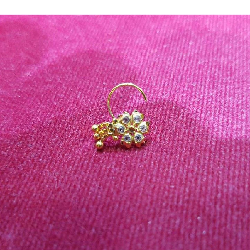 18K / 750 Yellow Gold Ladies Fusion Chain Nosepin