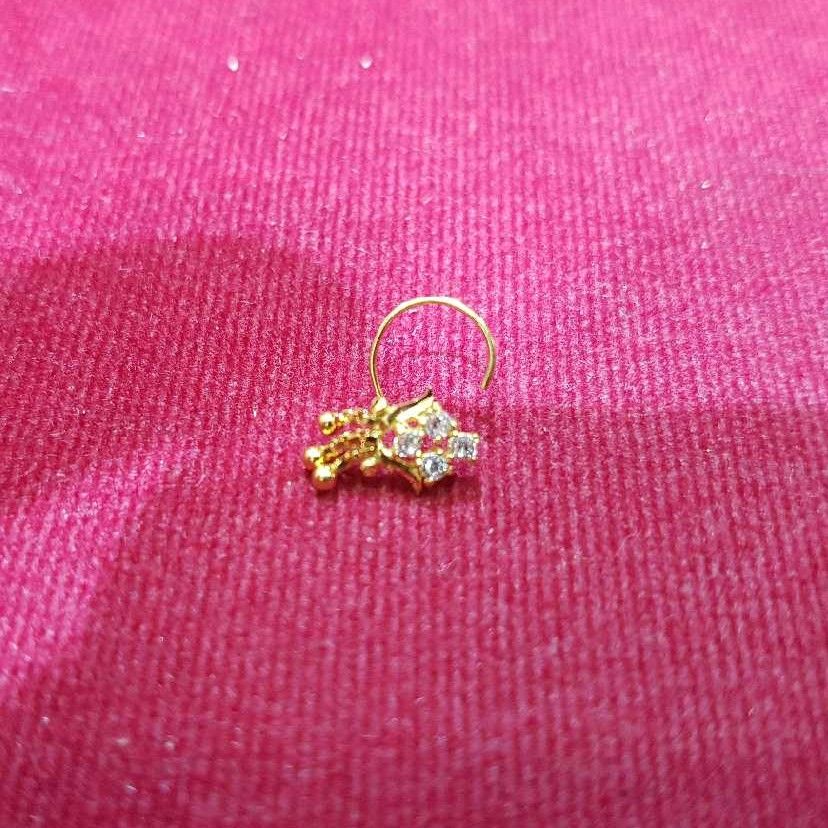 18K / 750 Gold Ladies Fusion Indian Chain Nosepin