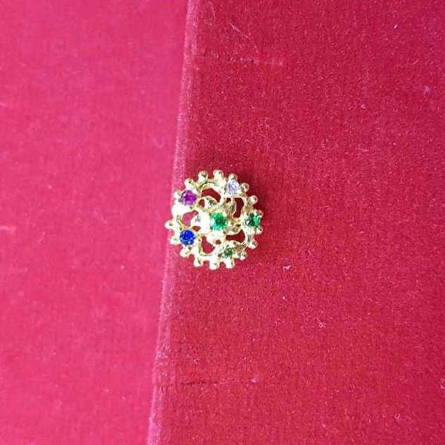 18K Gold Ladies Color Nosepin (Nath)