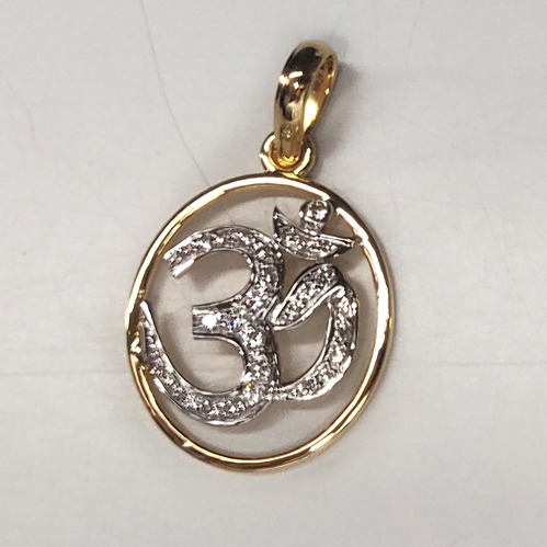 916 gold om design pendant md-p001