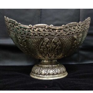 Silver Stylish Utensil Indian Bowl